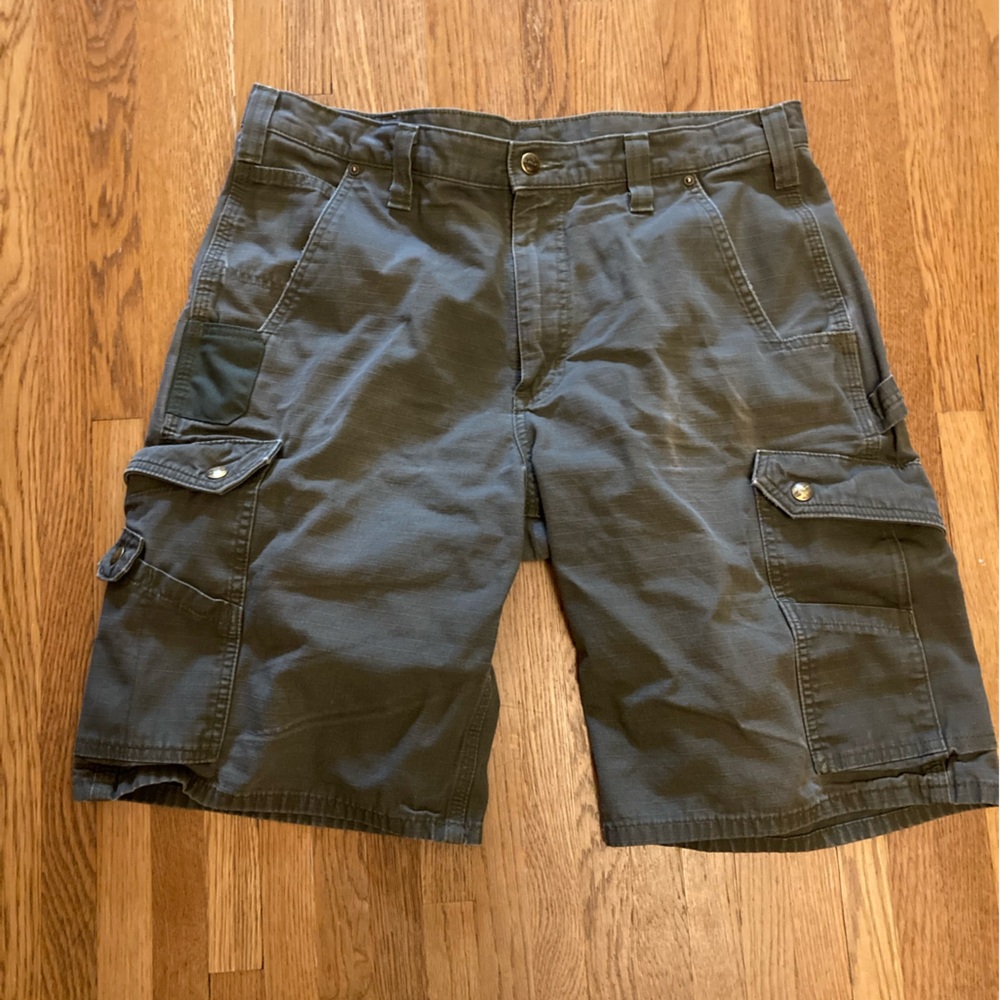 Gray Carhartt Cargo Shorts with Durable Cotton Blend